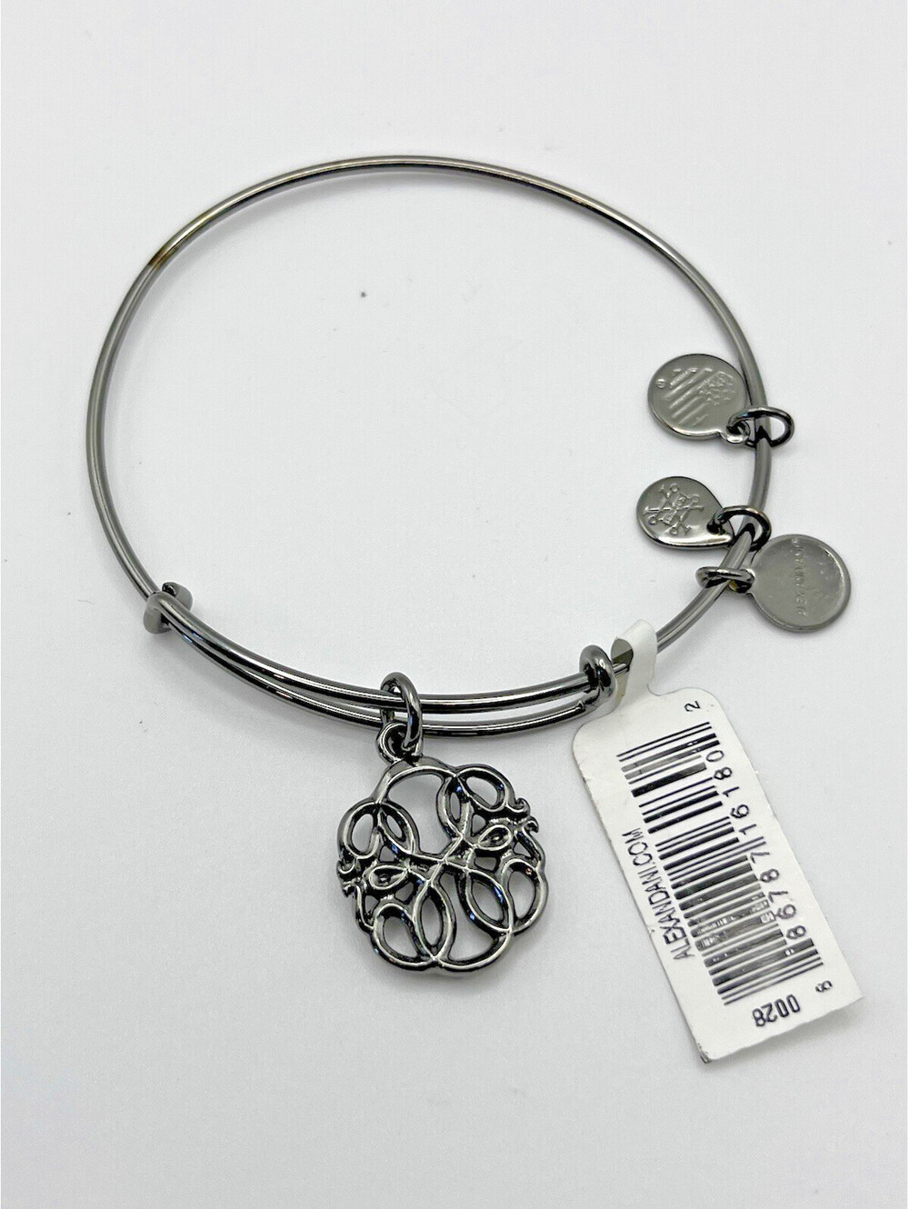 Alex and Ani Expandable Adjustable Wire Bracelet Charm 1 pc RETIRED Path of Life